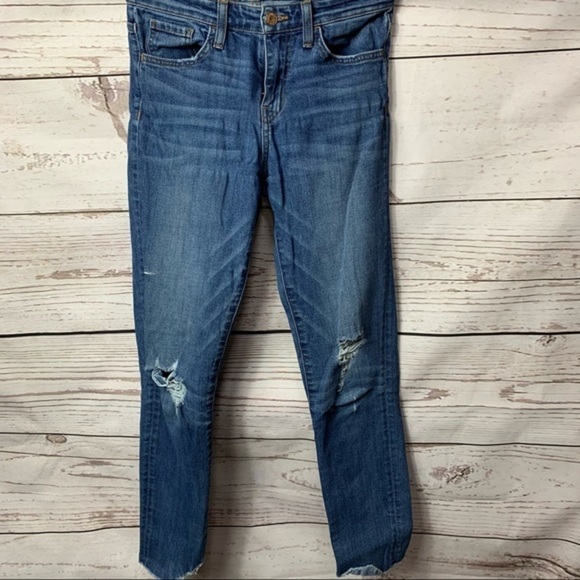 Flying Monkey Mid-Rise Distressed Raw Hem Jeans - Picture 2 of 8